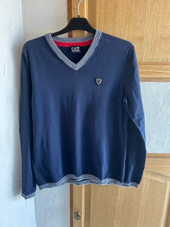Pull fin bleu Emporio Armani - taille M