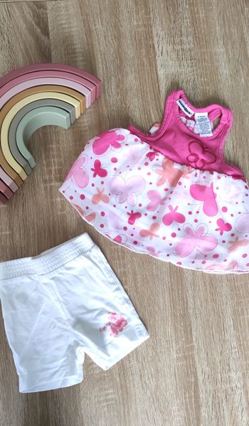 Ensemble tunique et short fille 68 rose