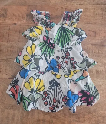 Robe catimini fleuri coloré