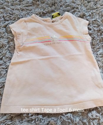 Tee shirt tape a l'oeil 6 mois