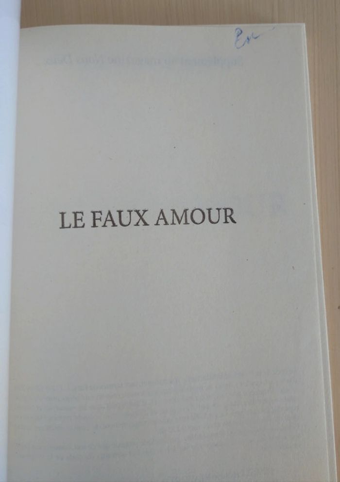 Livre Le faux amour collection Nous Deux - photo numéro 3