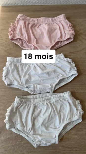 Lot de 3 bloomers 18 mois