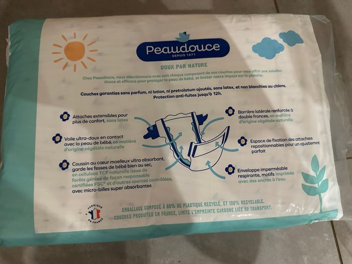 Paquet de couche T1 peau douce - photo numéro 2