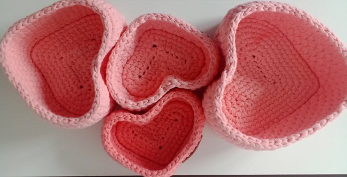 Deux paniers en formes de cœur 💓 - photo numéro 4