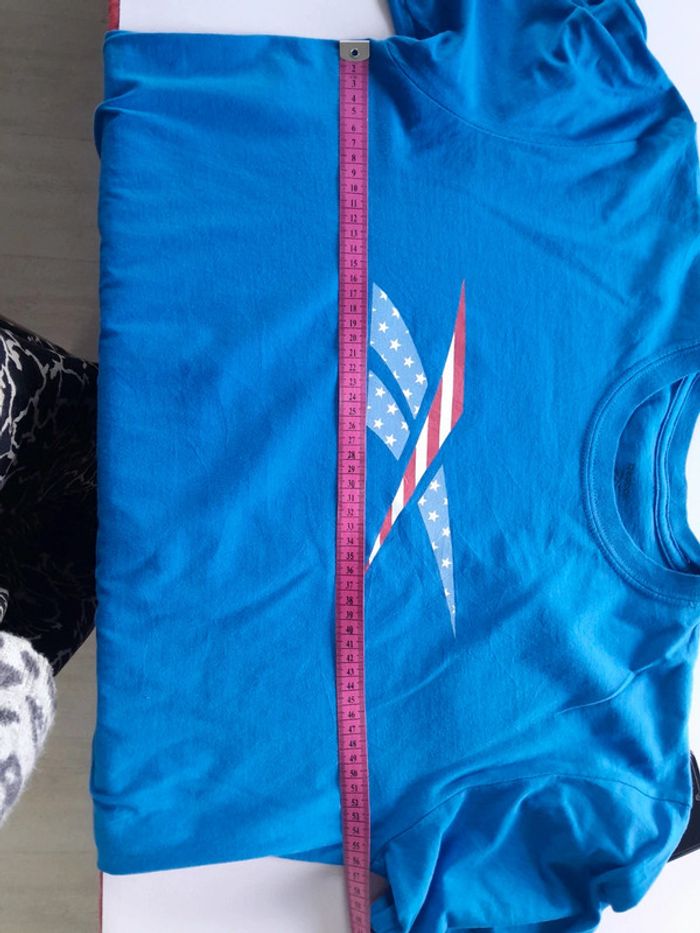 Très beau tee shirt Reebok imprimé style usa mixte - photo numéro 5