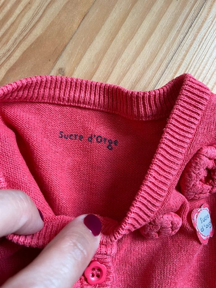 Lot de 2 gilets 6M tissaia sucre d’orge - photo numéro 6