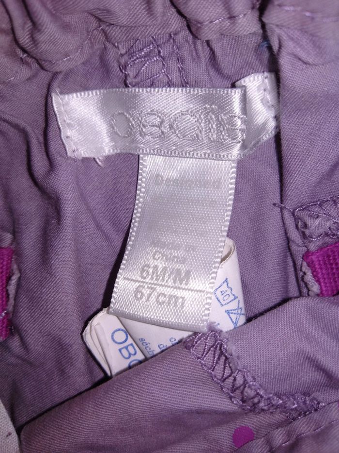 2 pantalons légers, taille 6 mois (1obaibi, 1 sans marque) - photo numéro 3