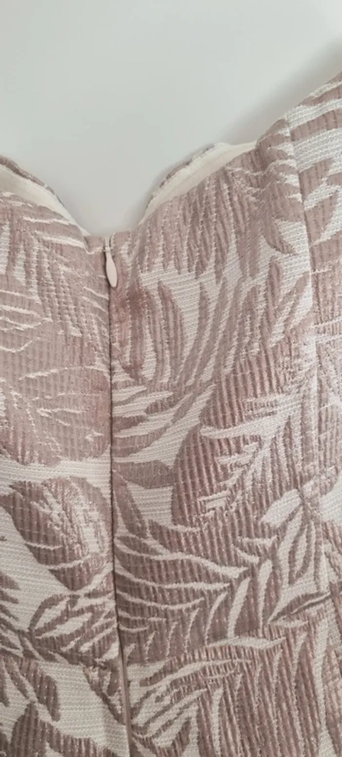 Combishort bustier crème beige rose etam 36 - photo numéro 10