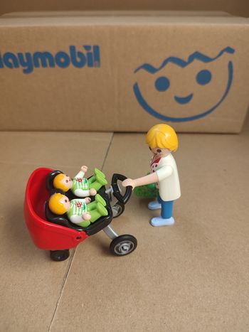 Playmobil 5573 Maman avec jumeaux et landau - occasion