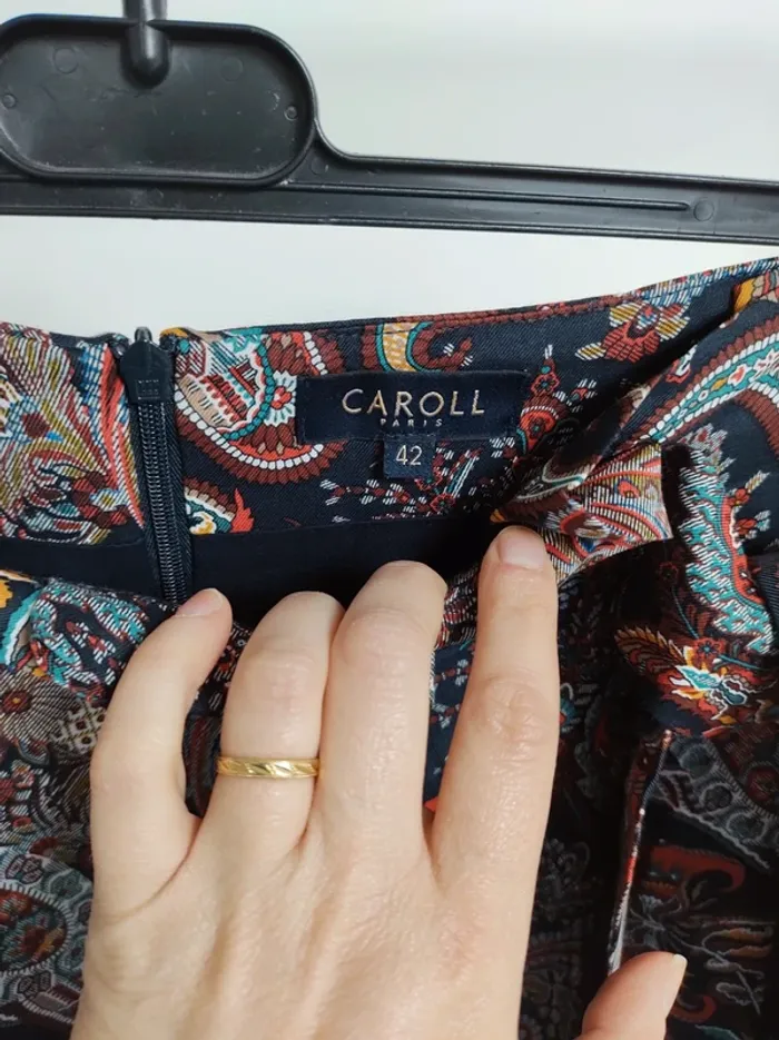 Jupe plissée mi longue Caroll T42 - photo numéro 4