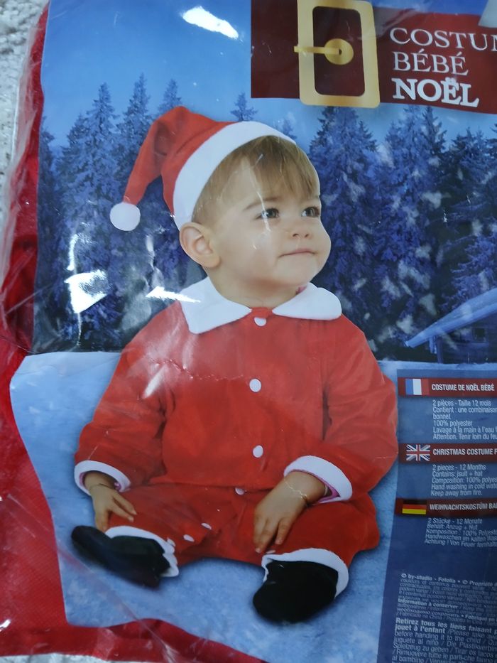 Tenue de père Noël bebe - photo numéro 2