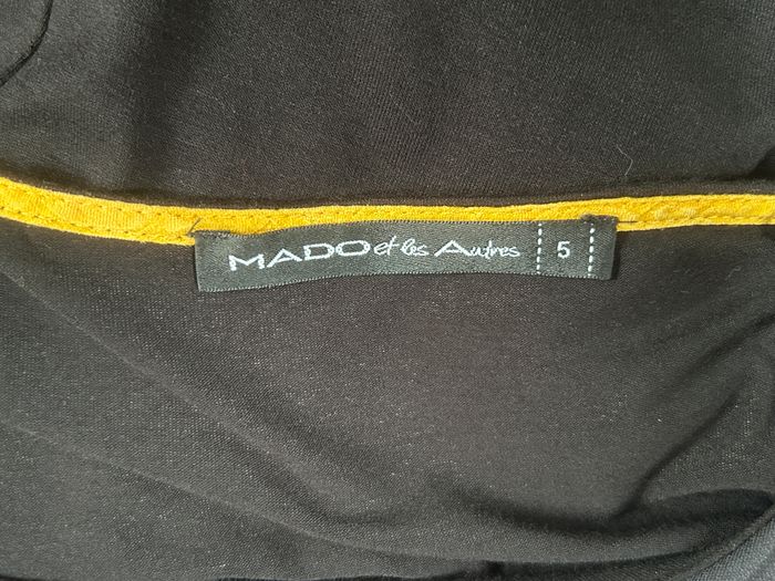 Robe doublée noire et jaune Mado et les Autres - Taille 44 - photo numéro 4