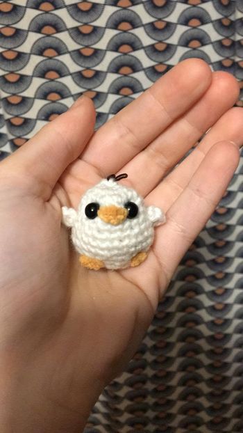 porte clé poule crochet fais mains