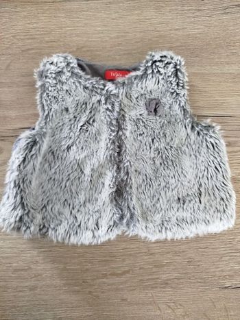 Gilet sans manche gris marron
