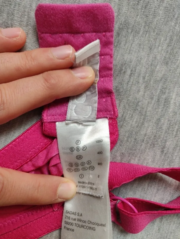 Soutien-gorge allaitement Colline fushia taille 105D - photo numéro 4