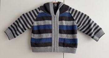 Gilet zippé reversible, taille 6 mois