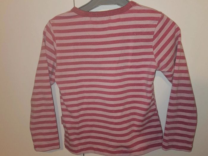 Pull fin rose à rayures rose/violet - Boggy woogy - 2 ans - photo numéro 2