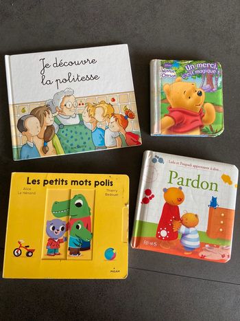 Lot de livres sur la politesse