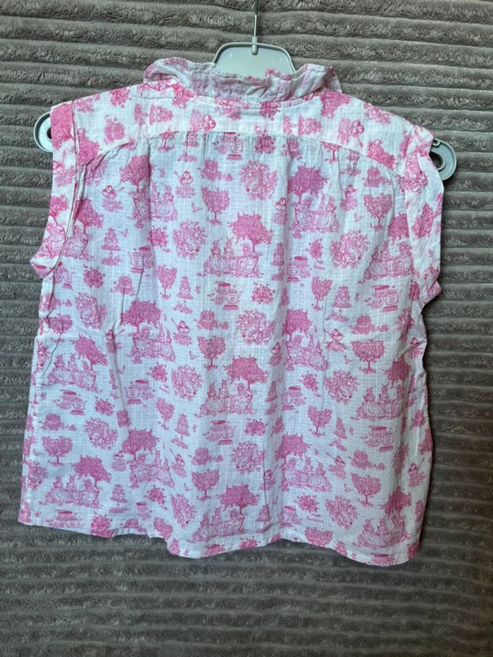 Blouse rose toile de Jouy - Bonton - 8 ans - photo numéro 2