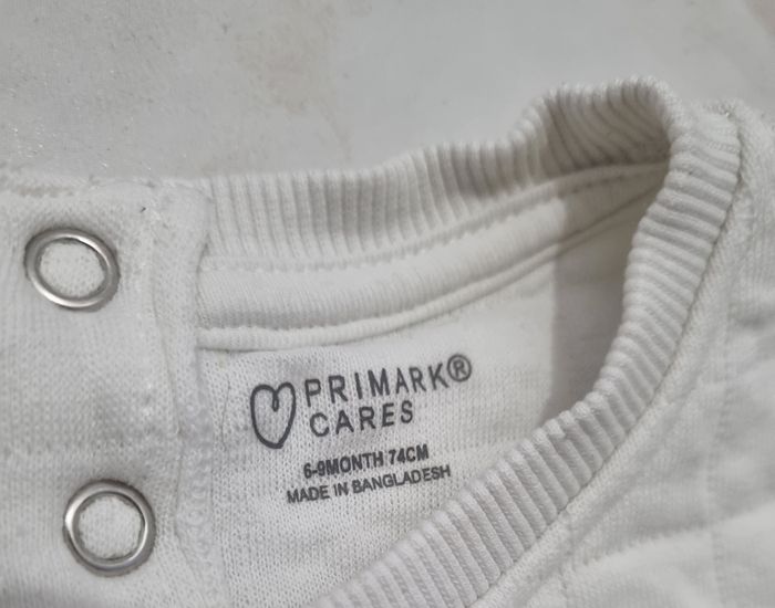 pull matelassé blanc tête mouton mixte primark taille 9 mois - photo numéro 2