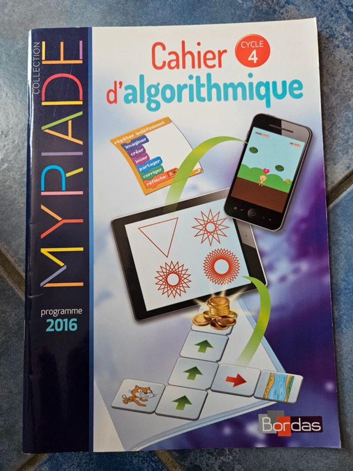 Cahier d'algorithmique cycle 4