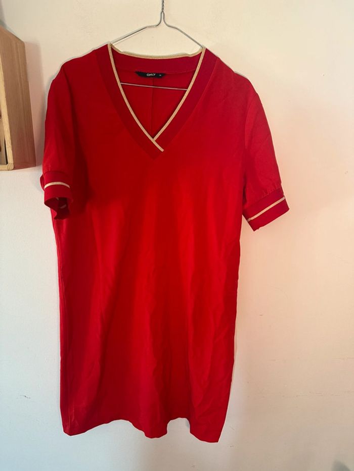Robe rouge Only taille 38
