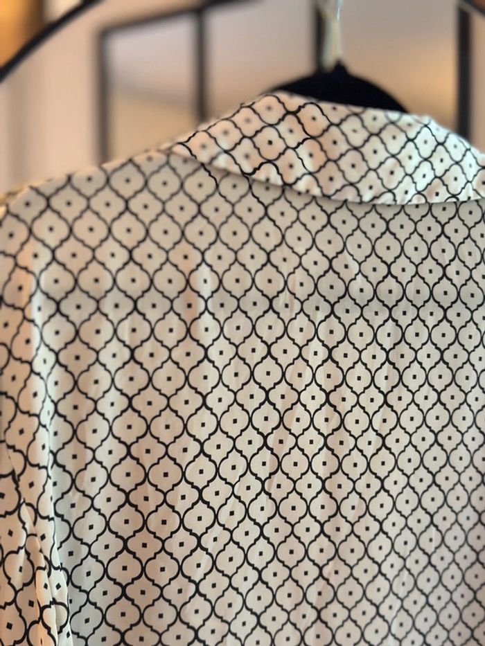 Chemise Zara fluide à motifs géométriques T.XS/S oversize - photo numéro 5