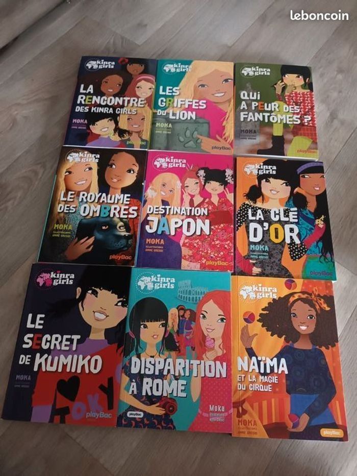 Lot de 9 livres kinra girls moka anne cresci playbac Lot de 9 livre neuf fille Destination japon L - photo numéro 2