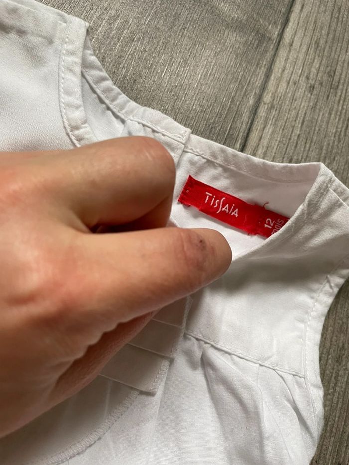 Robe blanche tissaia 12 mois - photo numéro 2