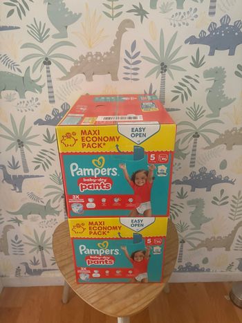 2 cartons Pampers Baby Dry Pants Taille 5 (172)