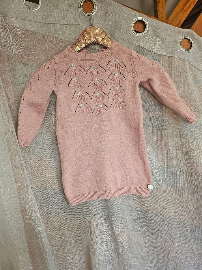 Robe pull en maille pour fille - photo numéro 2