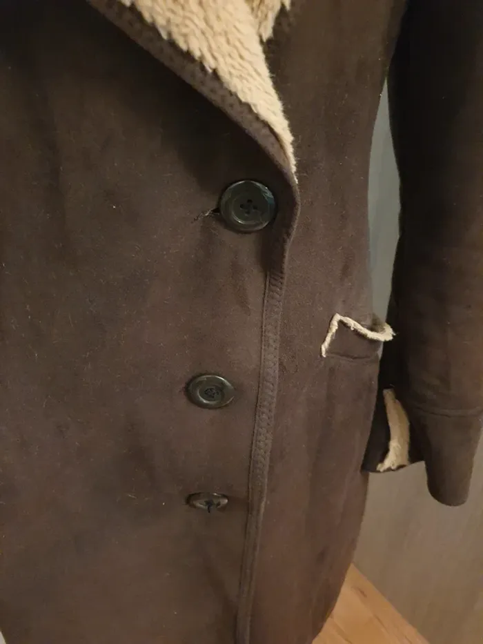 Long manteau chaud et doux NafNaf - photo numéro 4