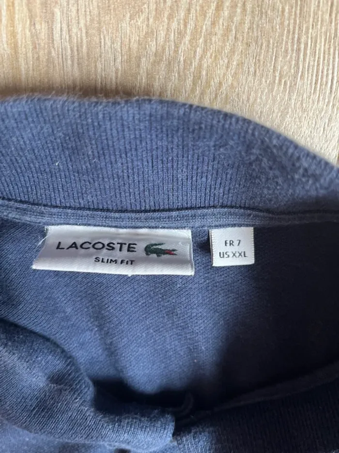 Polo Lacoste xxl bleu marine - photo numéro 2