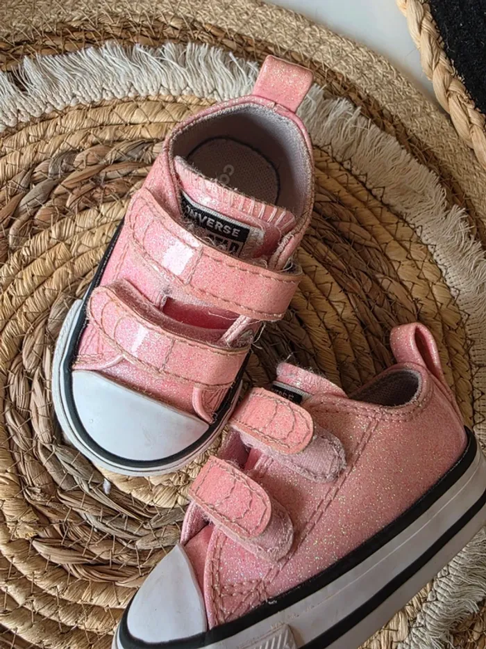 Converse rose pailleté - photo numéro 7