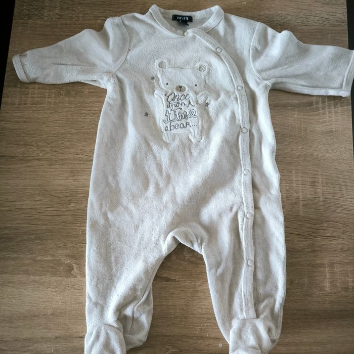 Pyjama velours taille 3 mois - photo numéro 5