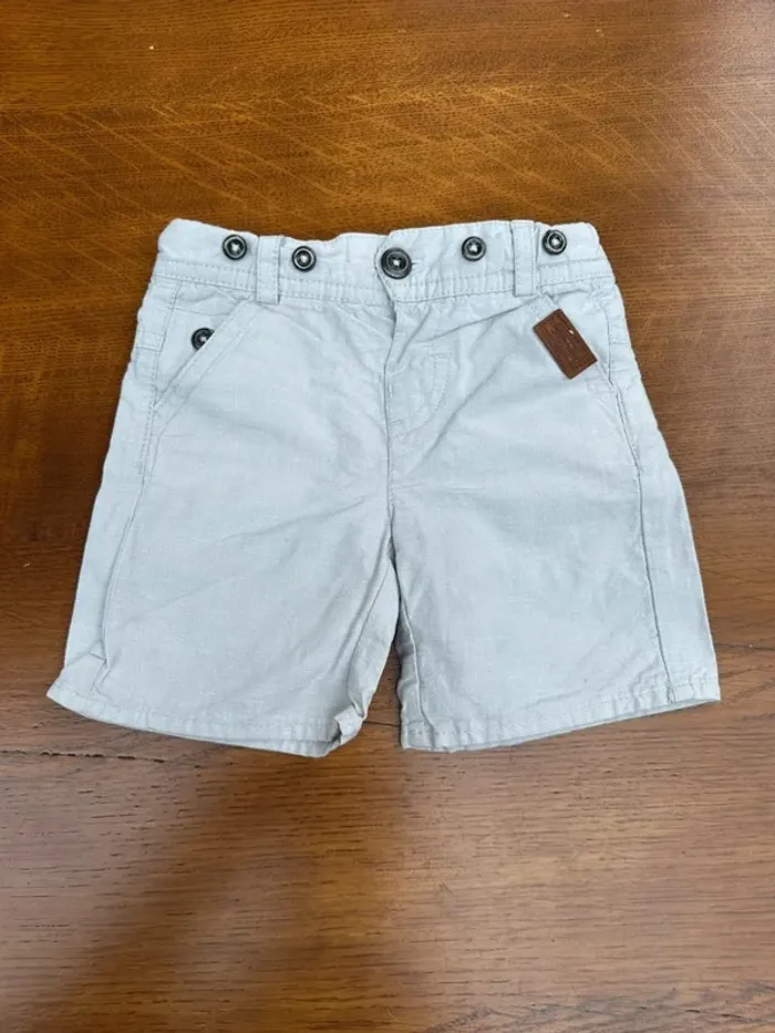 Short tape à l’œil beige 9 mois - photo numéro 2