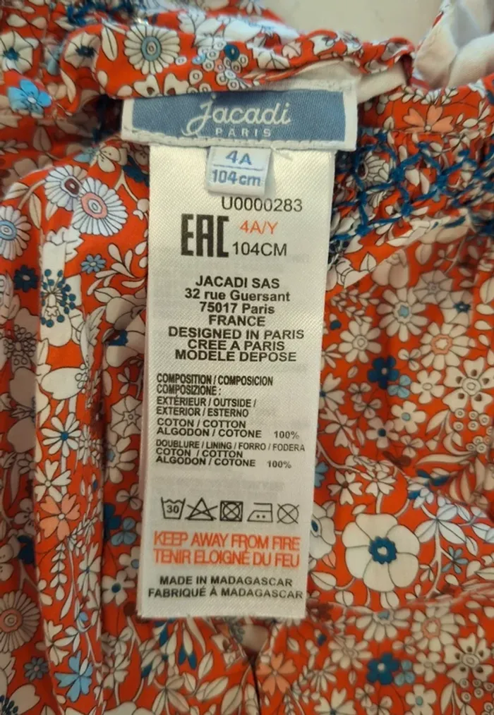 Robe Jacadi
Tissu Liberty
4 ans - photo numéro 3