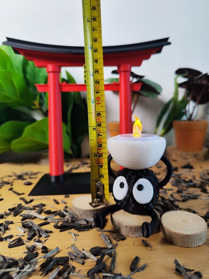 Lot d'un torii et d'une bougeoir Susuwatari Ghibli, studio Ghibli, japon, kodama - photo numéro 7