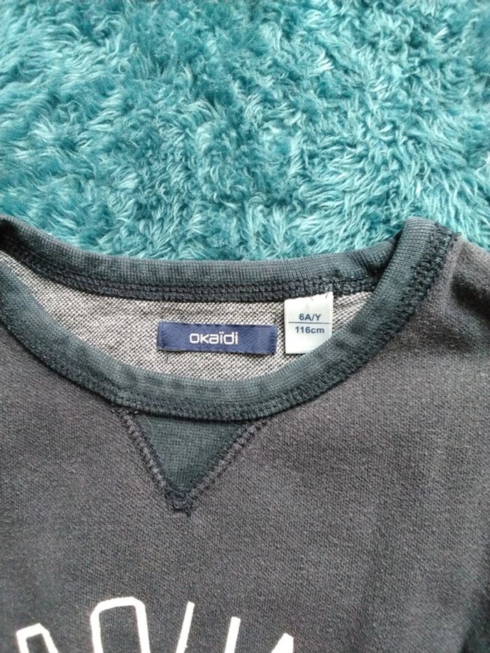 Sweat Okaidi Bleu marine 6ans - photo numéro 3