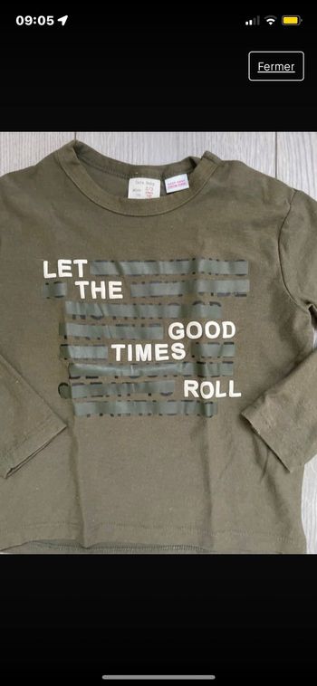 T-shirt ZARA 2/3 ans