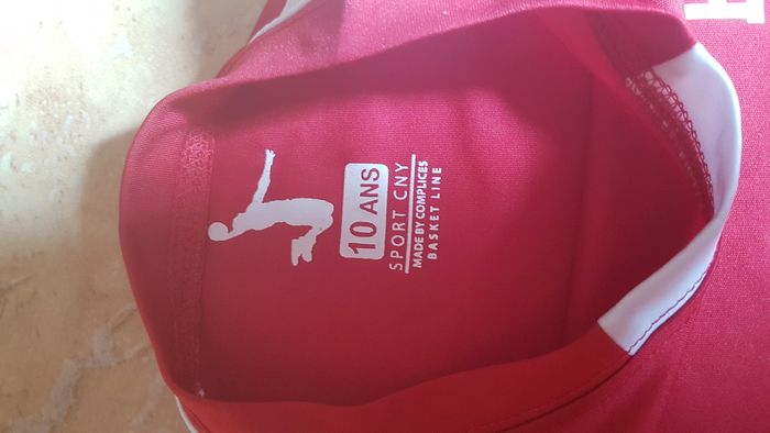 T shirt garçon 10 ans rouge Sport CNY - photo numéro 2