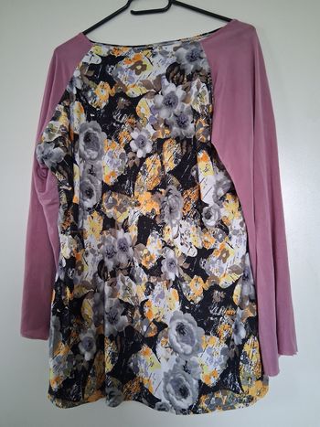 Sweat shirt rose multicolore "t-"46-48"