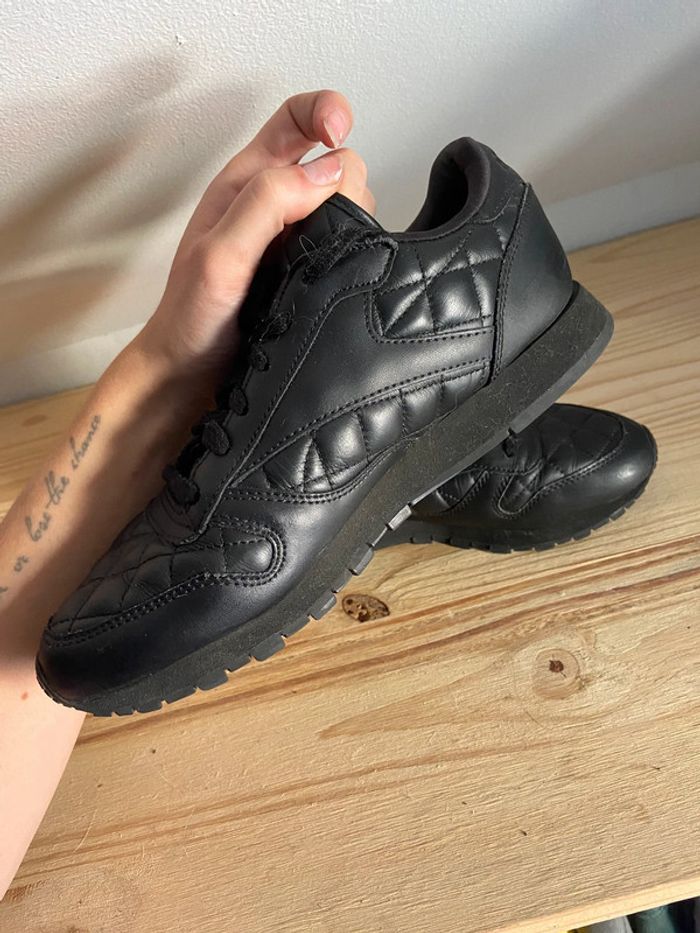 Reebok classic leather quilted noires - photo numéro 11