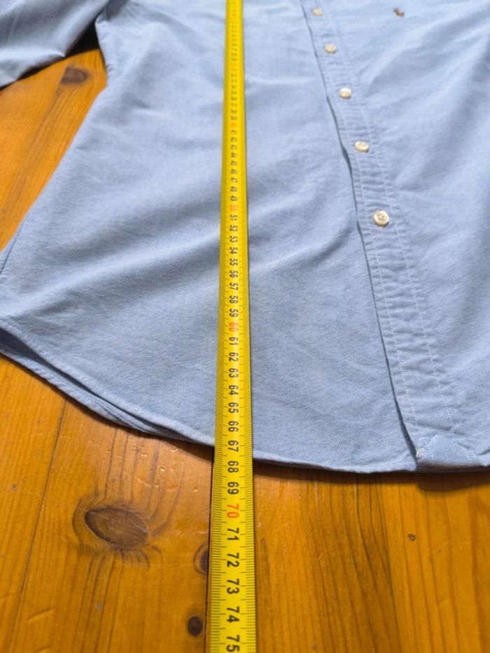 Chemise Manches longues - Custom Fit - Ralph Lauren - Logo brodé premium - Bleu clair - Taille M - photo numéro 13
