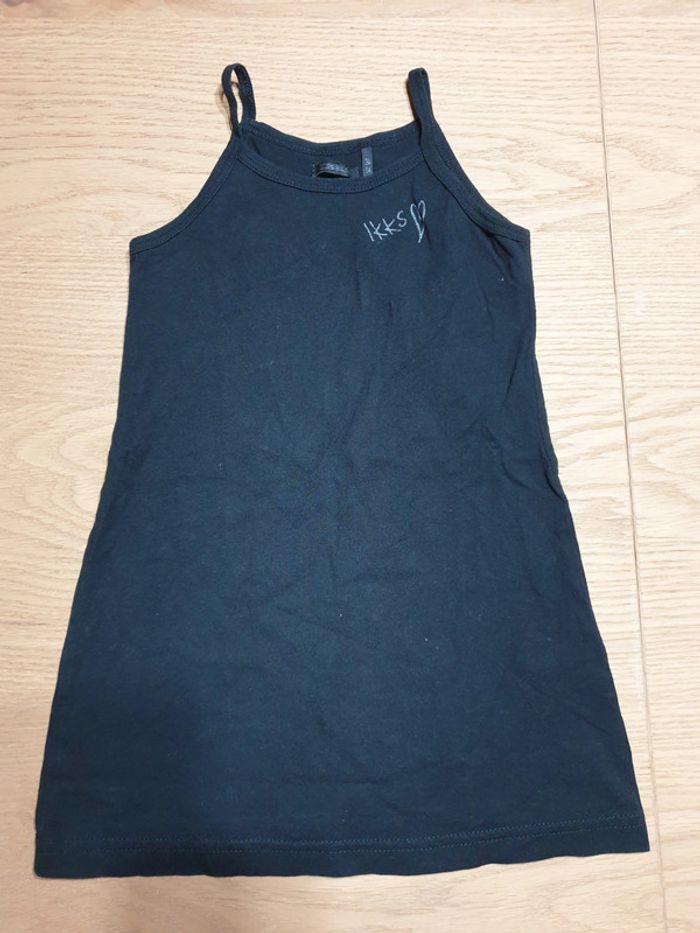 Robe noire à fines bretelles 3 ans IKKS