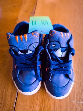 309577 chaussure bleu marine garçon 22 vertbaudet