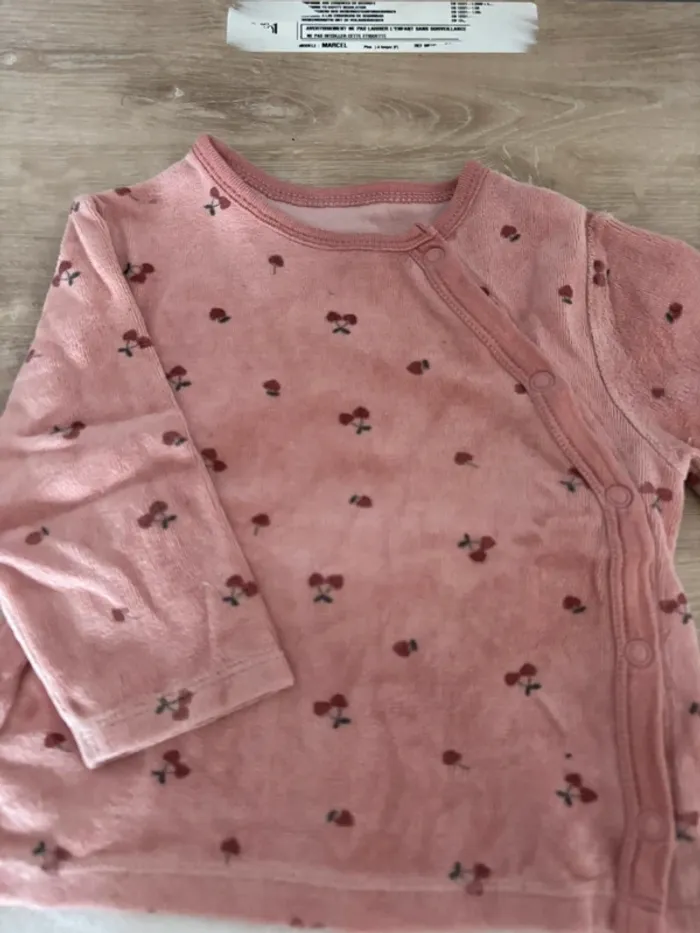 Pyjama 2 pièces bébé fille taille 9mois - photo numéro 2