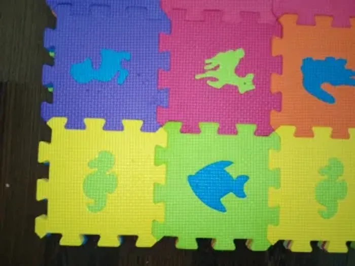 Tapis/Dalle/Puzzles en mousse - 61 pièces - Enfants - Multicolores - photo numéro 7