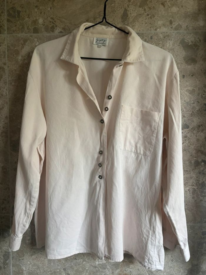 Chemise velours côtelé rose pale Gipsy - photo numéro 3