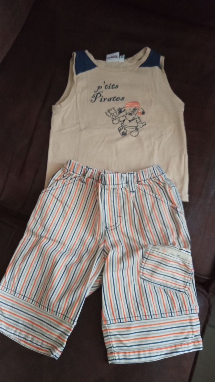 Joli petit Ensemble pour garçons 23mois "Aubisou" comme Neuf